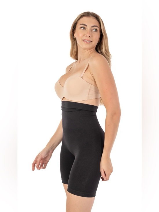 Body Beautiful Other - Body Beautiful High-Waisted Shaper Shorts L/XL NWT Black Snatched Waist
